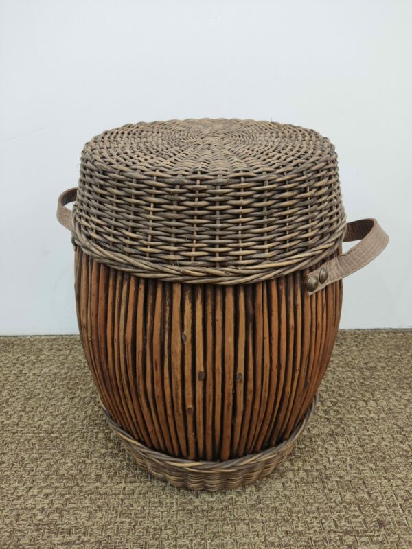 Banqueta Seat Garden em fibra natural com alças - Image 3