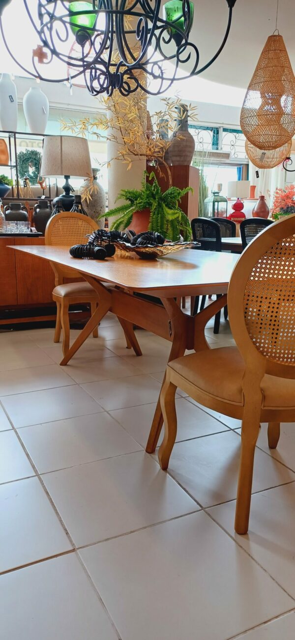 Mesa de Jantar Retangular em Madeira - Coleção Alto Padrão Ref. 6233 - Image 7