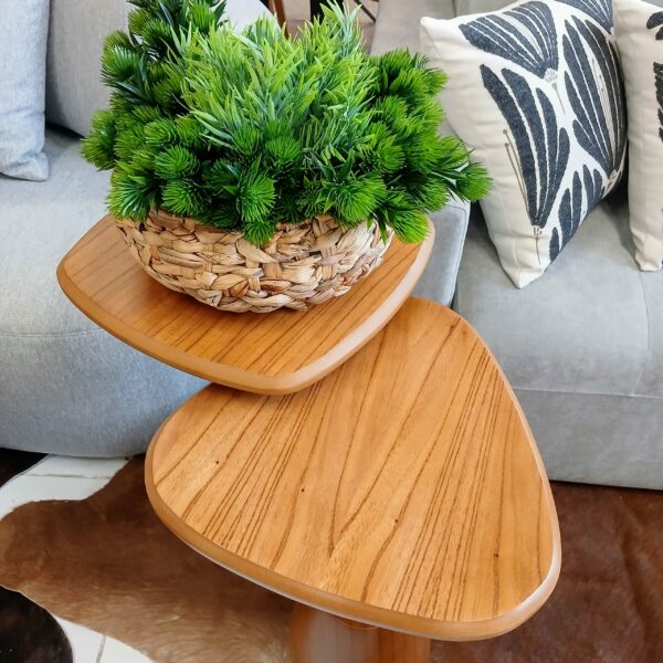 Mesa Lateral em Madeira Maciça - Conjunto com 2 unidades - Image 3