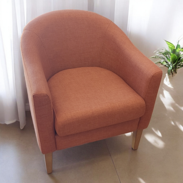 Poltrona compacta Lilie terracota
