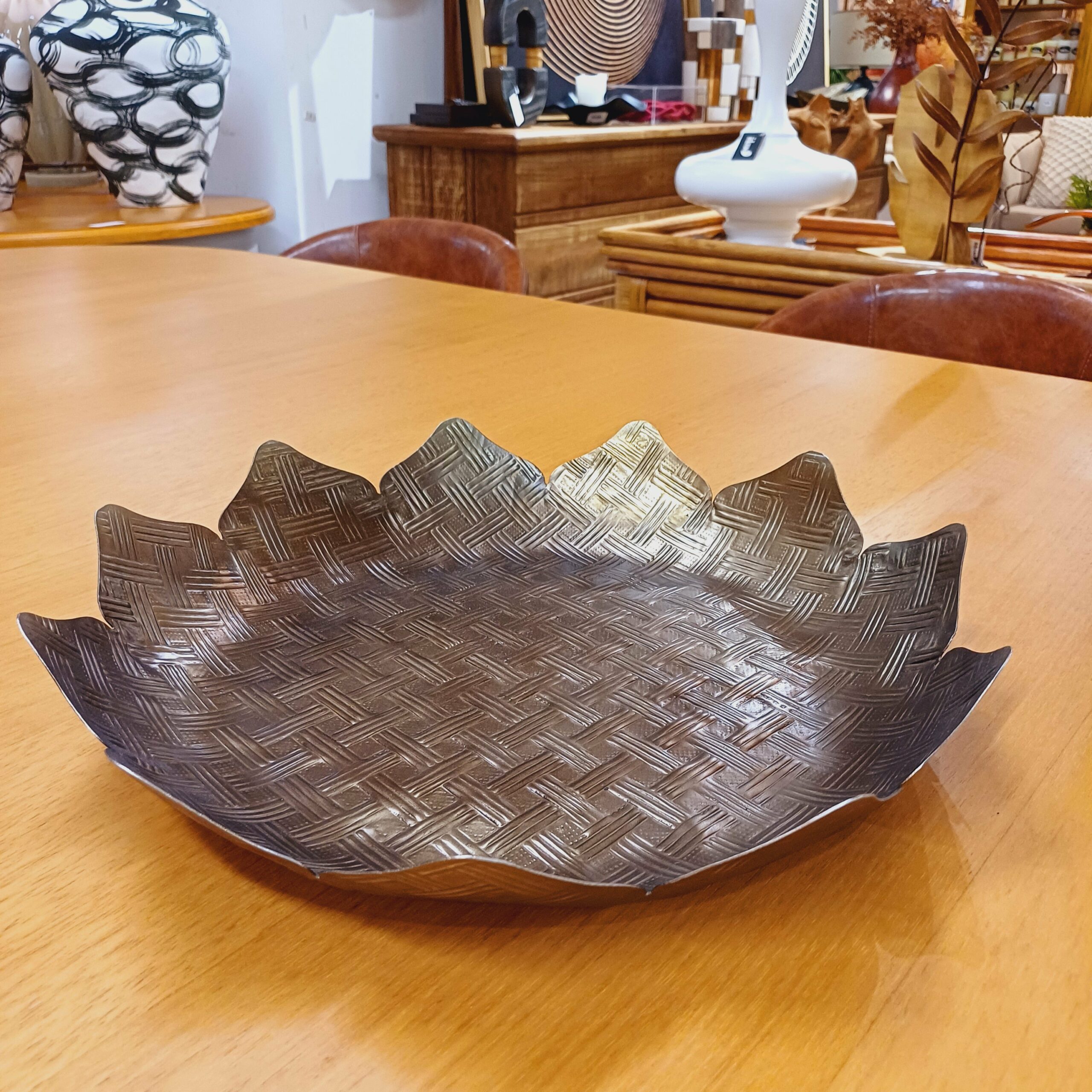 Centro de Mesa em Prata Indiana Tamanho P