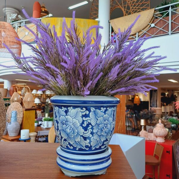 Vaso em Cerâmica Chineza Azul