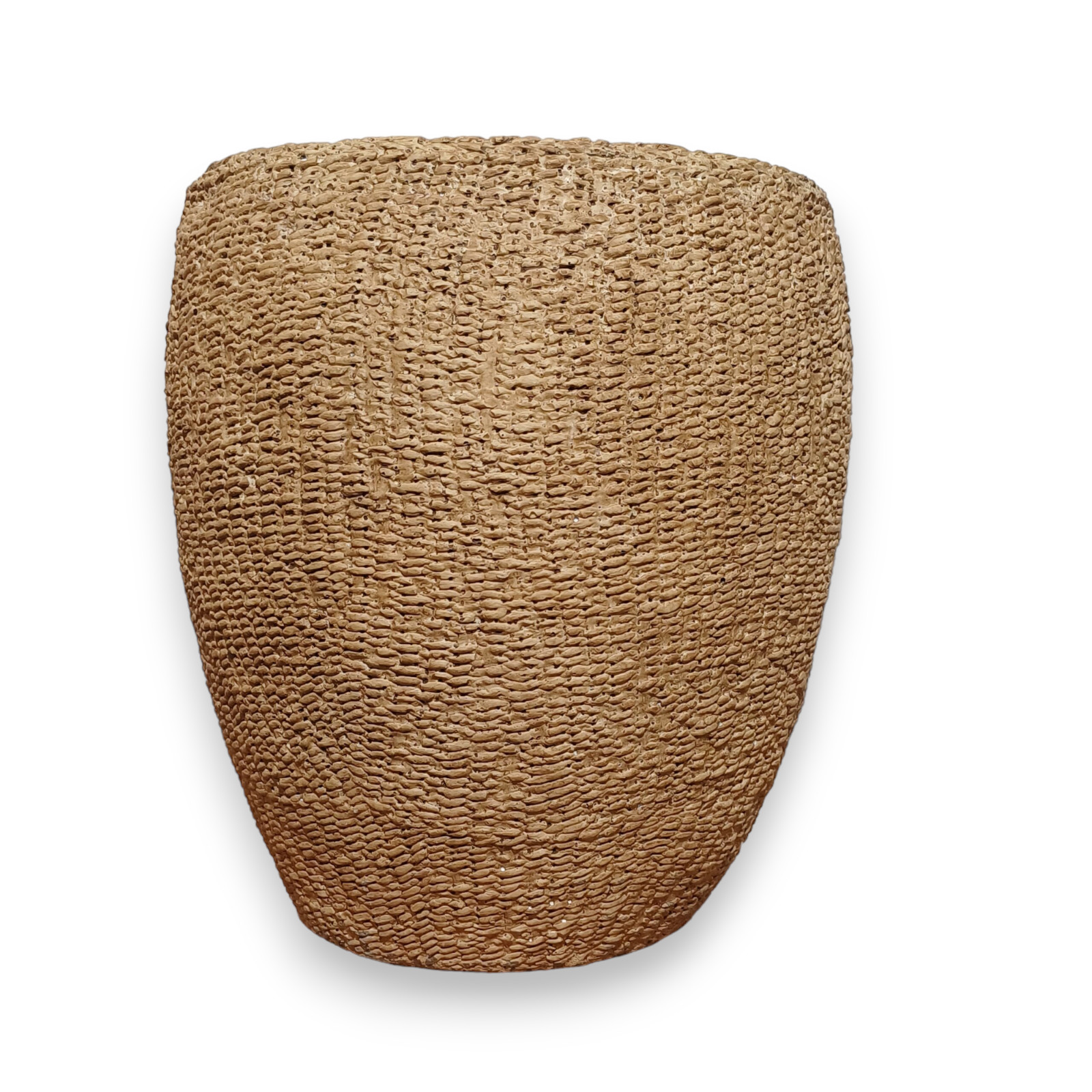 Vaso cerâmica envelhecida com textura G