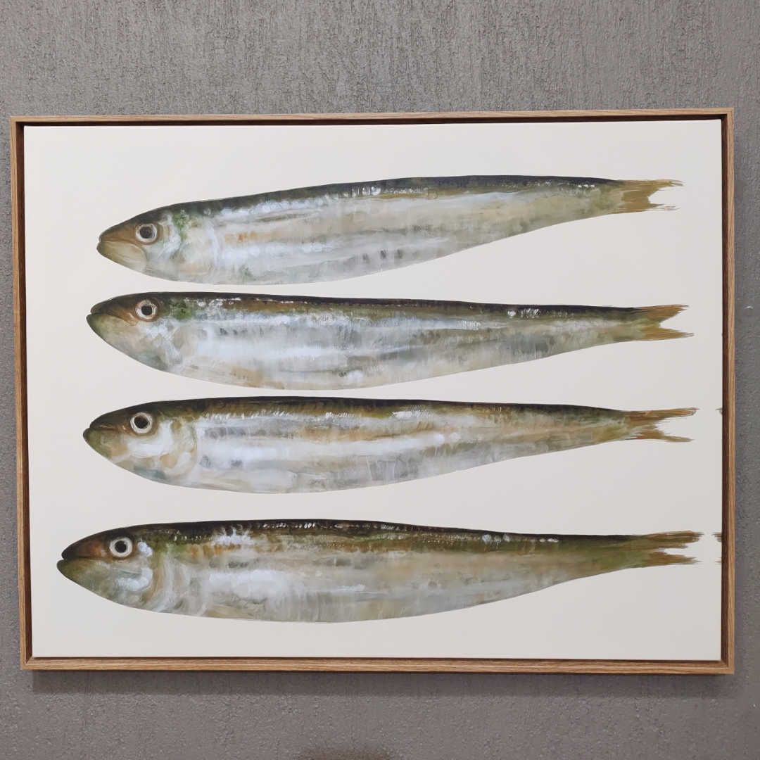 Quadro Canvas Peixes 92x72 cm