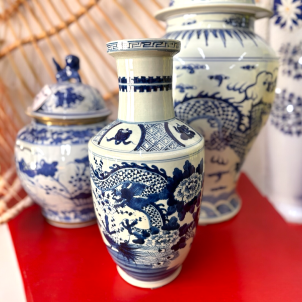 Vaso Chinês em Porcelana - 42 cm de altura