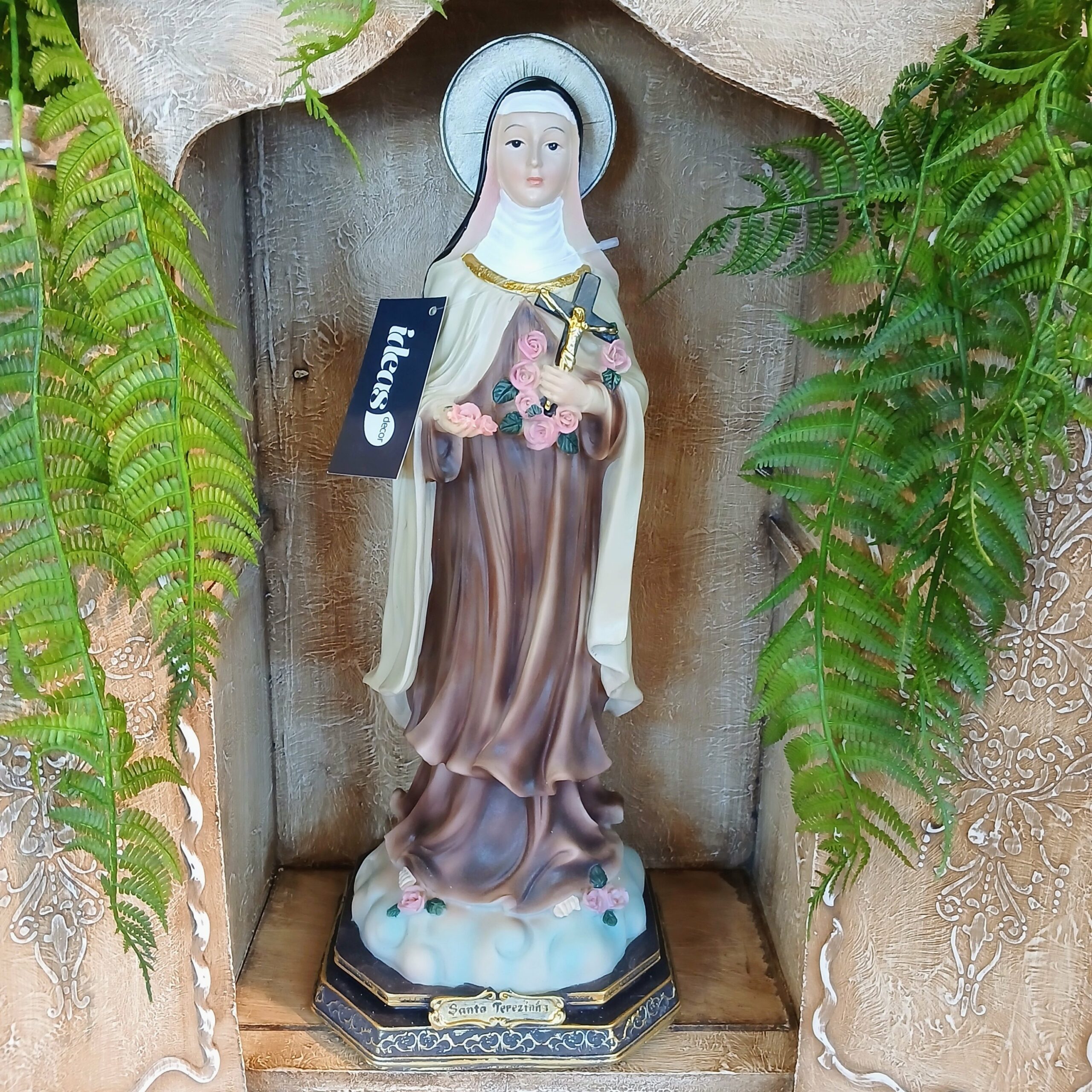 Escultura Santa Terezinha em Resina| 44 cm de Altura