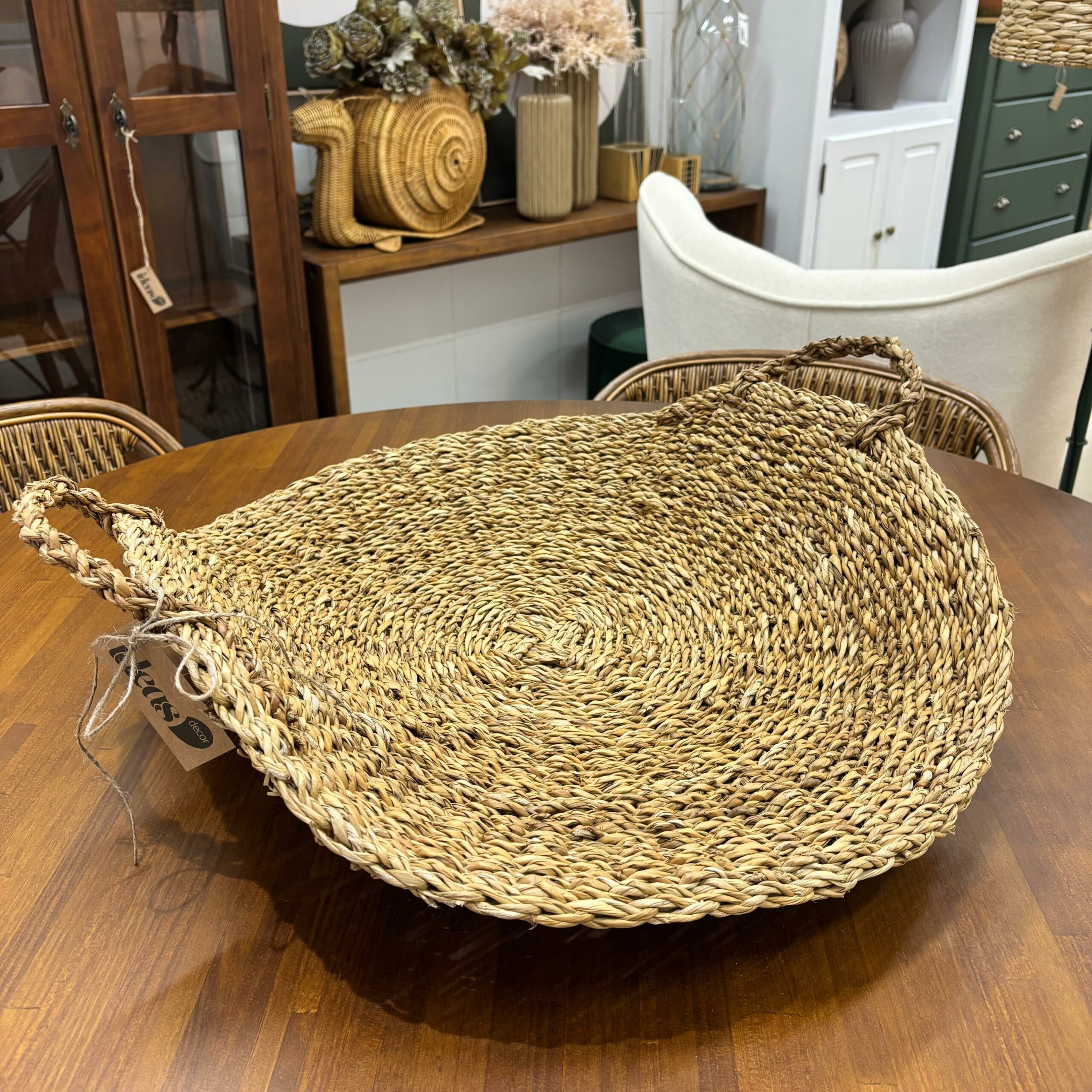 Fruteira Orgânica em Fibra Natural com Alças