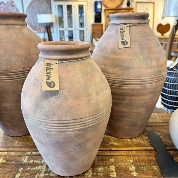 Vaso Decorativo em Cerâmica Terracota – Tamanho G – 50 cm de Altura