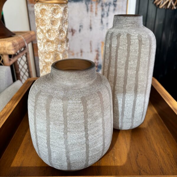 Vaso Decorativo de Vidro Marrom Translúcido – Tamanho G