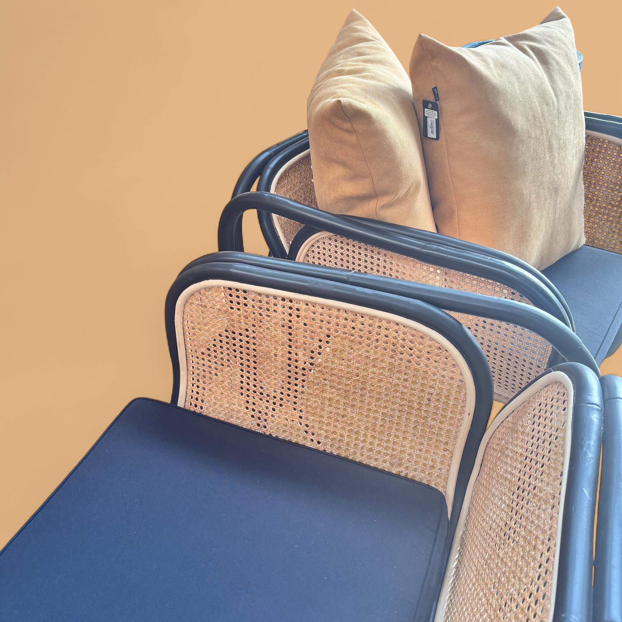 Poltrona Quadrada Balinesa em Palha - Imagem 3