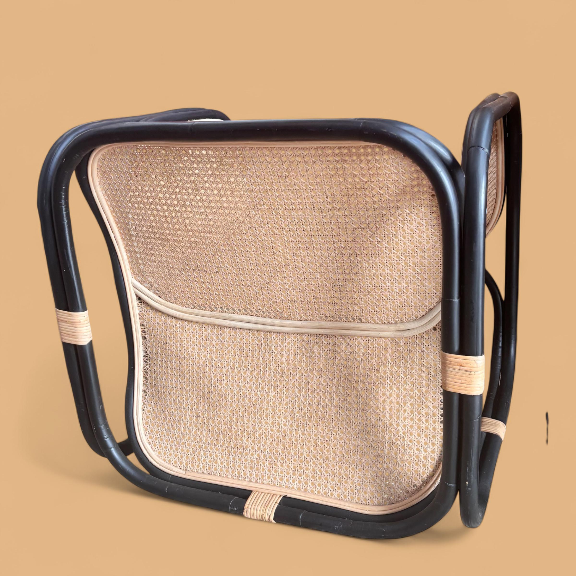 Poltrona Quadrada Balinesa em Palha - Imagem 4