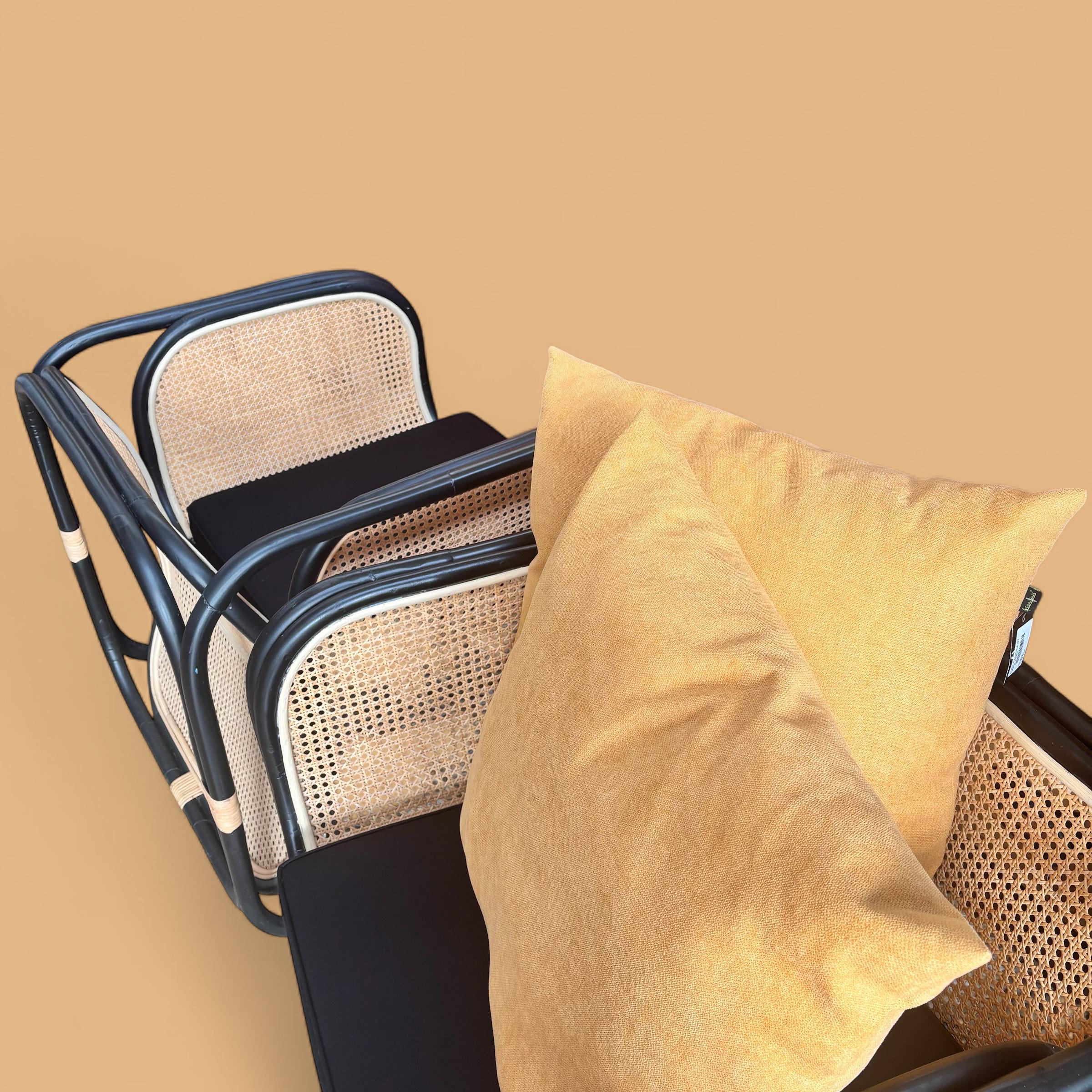 Poltrona Quadrada Balinesa em Palha - Imagem 2