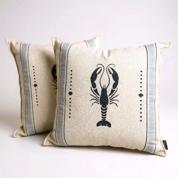 Almofada Rústica Lagosta 52x52 cm - Fino Acabamento
