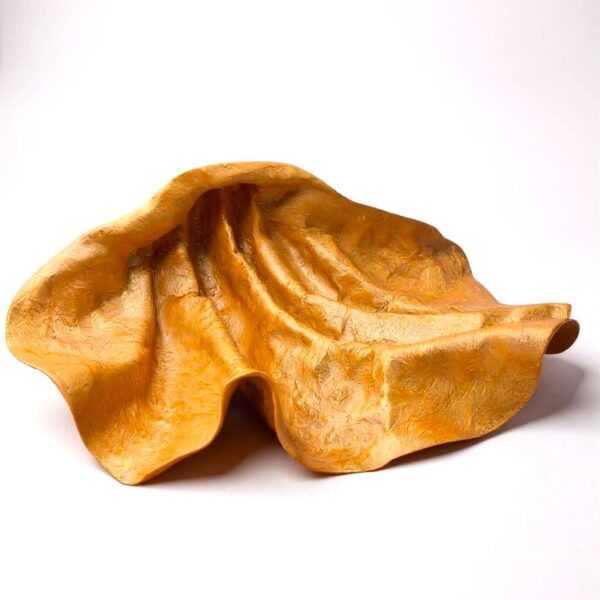 Centro de Mesa Concha em Fibra de Vidro - Dourado