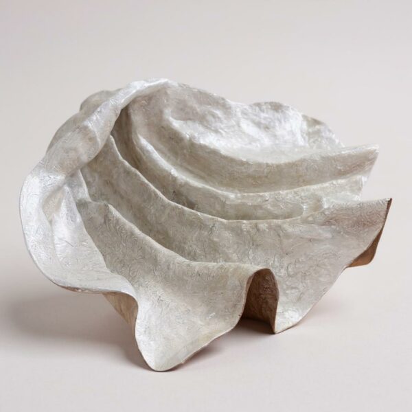 Centro de Mesa Concha Branco Perolado