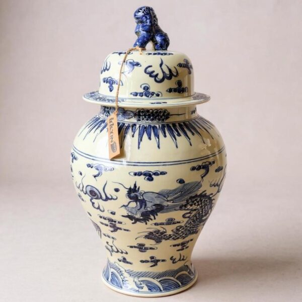 Potiche Chinês em Porcelana