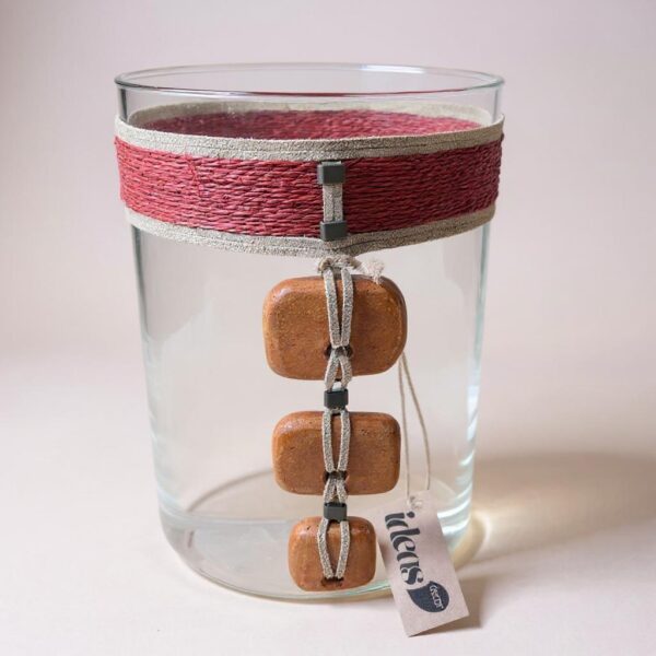 Vaso de Vidro Redondo Artesanal