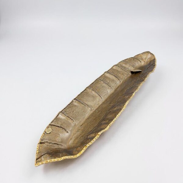 Centro de Mesa em Vidro New Bronze com Dourado – 117 cm