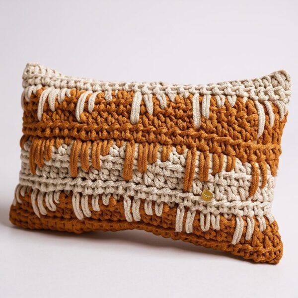 Almofada Baguete Terrosa 50x30 cm