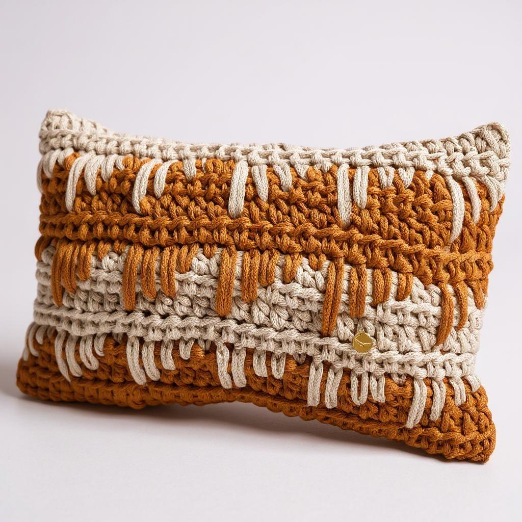 Almofada Baguete Terrosa 50x30 cm