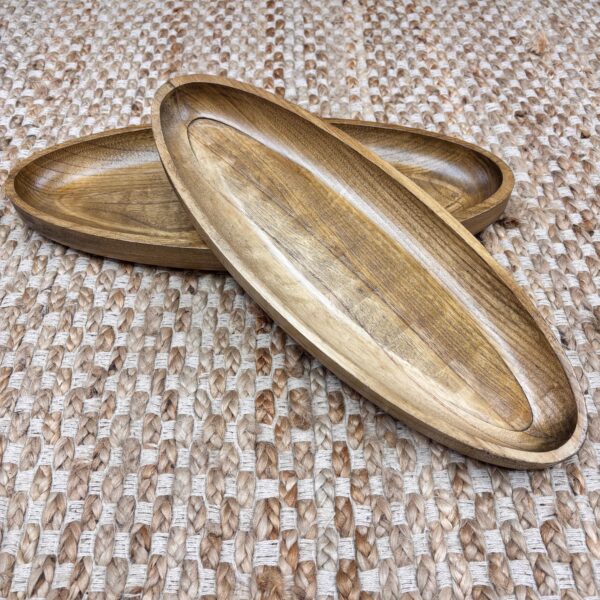 Travessa/Bandeja em Madeira Teca Tamanho G - Importado de Bali