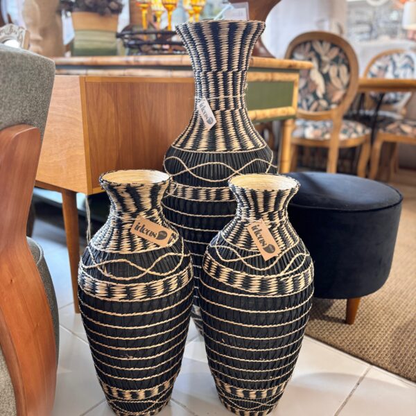 Vaso em Fibra Natural Tamanho G – Importado de Bali