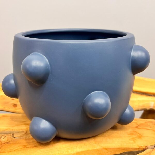 Vaso em Cerâmica Azul - Tamanho P