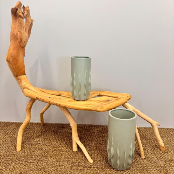 Vaso em Cerâmica Selva Reto - Tamanho P