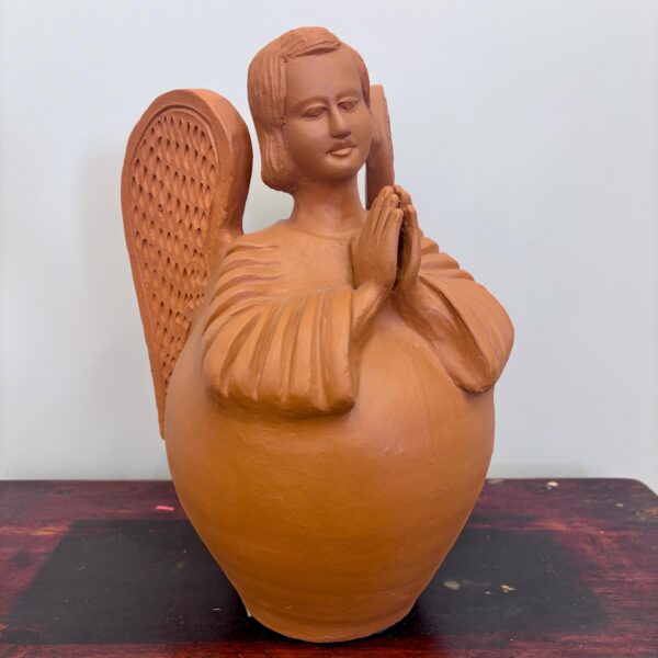 Escultura Anjo em Cerâmica Mestre de Tracunhaém - Coleção Arte Brasileira