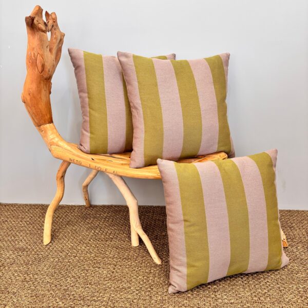 Almofada Listrada Verde 50x50 cm - Fino Acabamento
