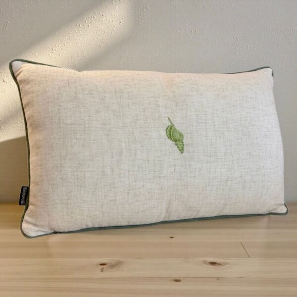 Almofada Baguete Concha Verde 52x35 cm - Alto Padrão