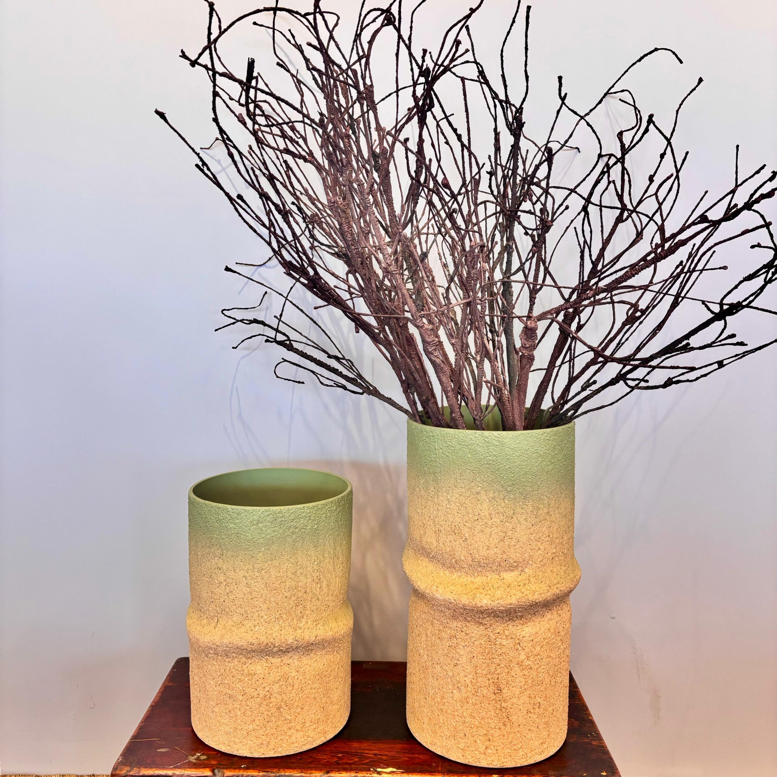 Vaso em Arenato Verde Taanho G - Coleção Alto Padrão
