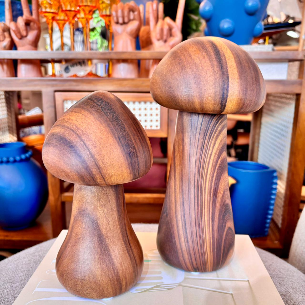 Escultura Cogumelo em Cerâmica - Tamanho G