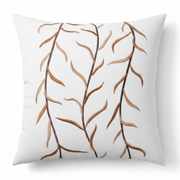 Almofada Raízes Bordada 52x52 cm - Coleção Alto Padrão