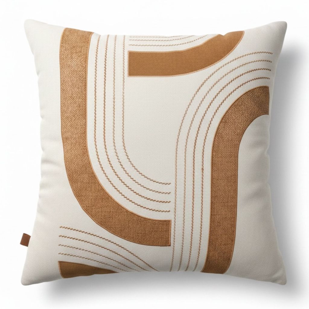 Almofada Geométrica Listra 52x52 cm - Coleção Alto Padrão