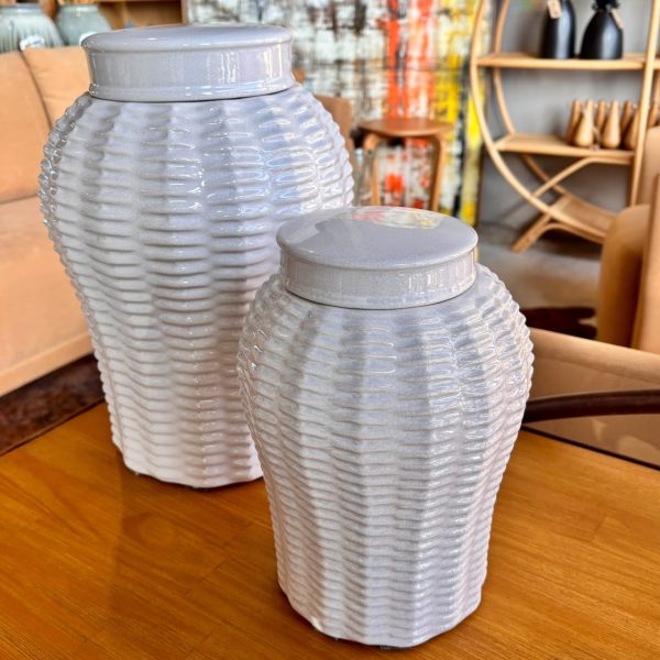Potiche Branco de Porcelana – Tamanho G