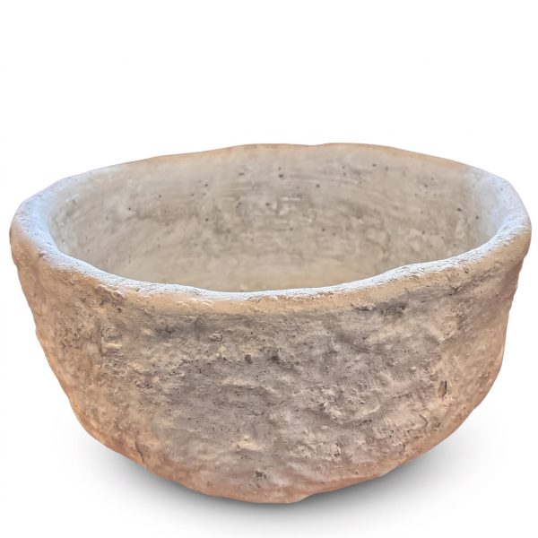 Vaso/Cachepot em Cimento Branco - 32 cm de Diâmetro