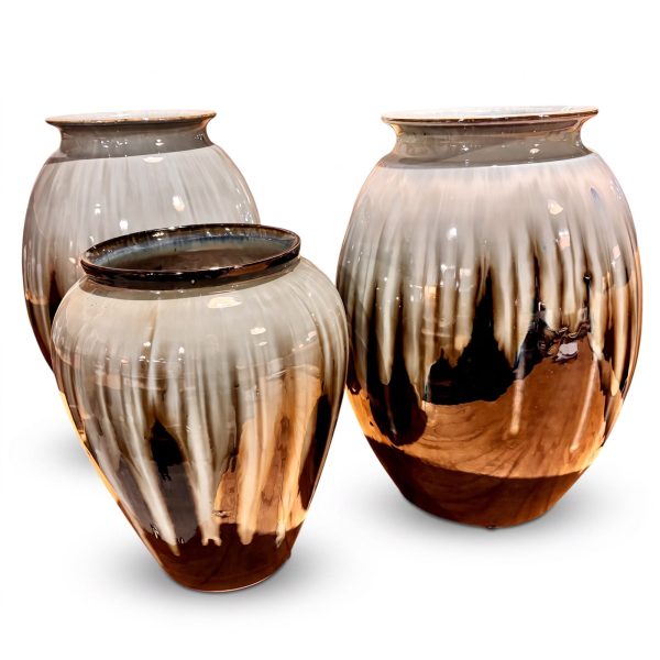 Vaso Vietnamita Original em Cerâmica Tamanho G