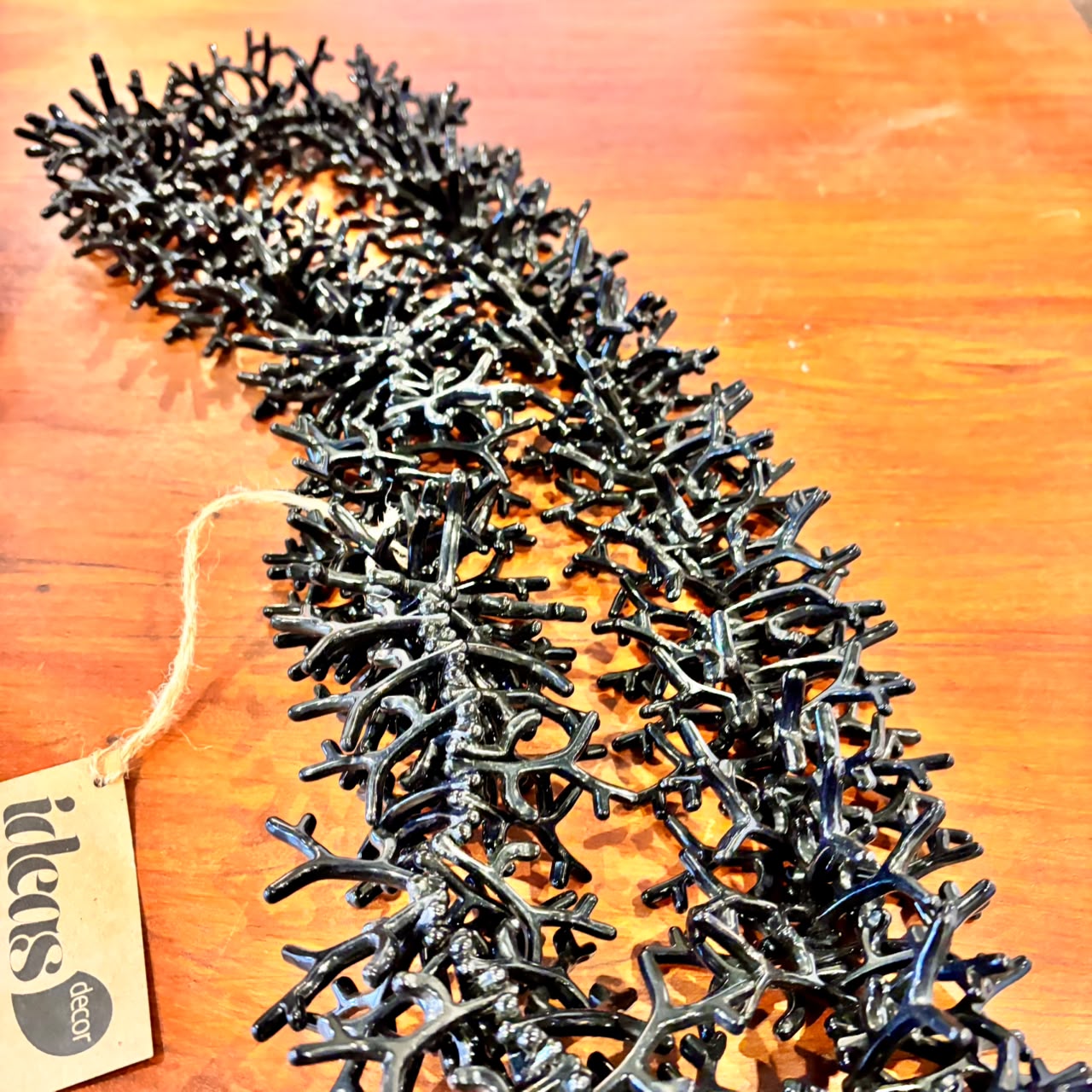 Colar De Mesa Preto Pedra Ágata - Imagem 5