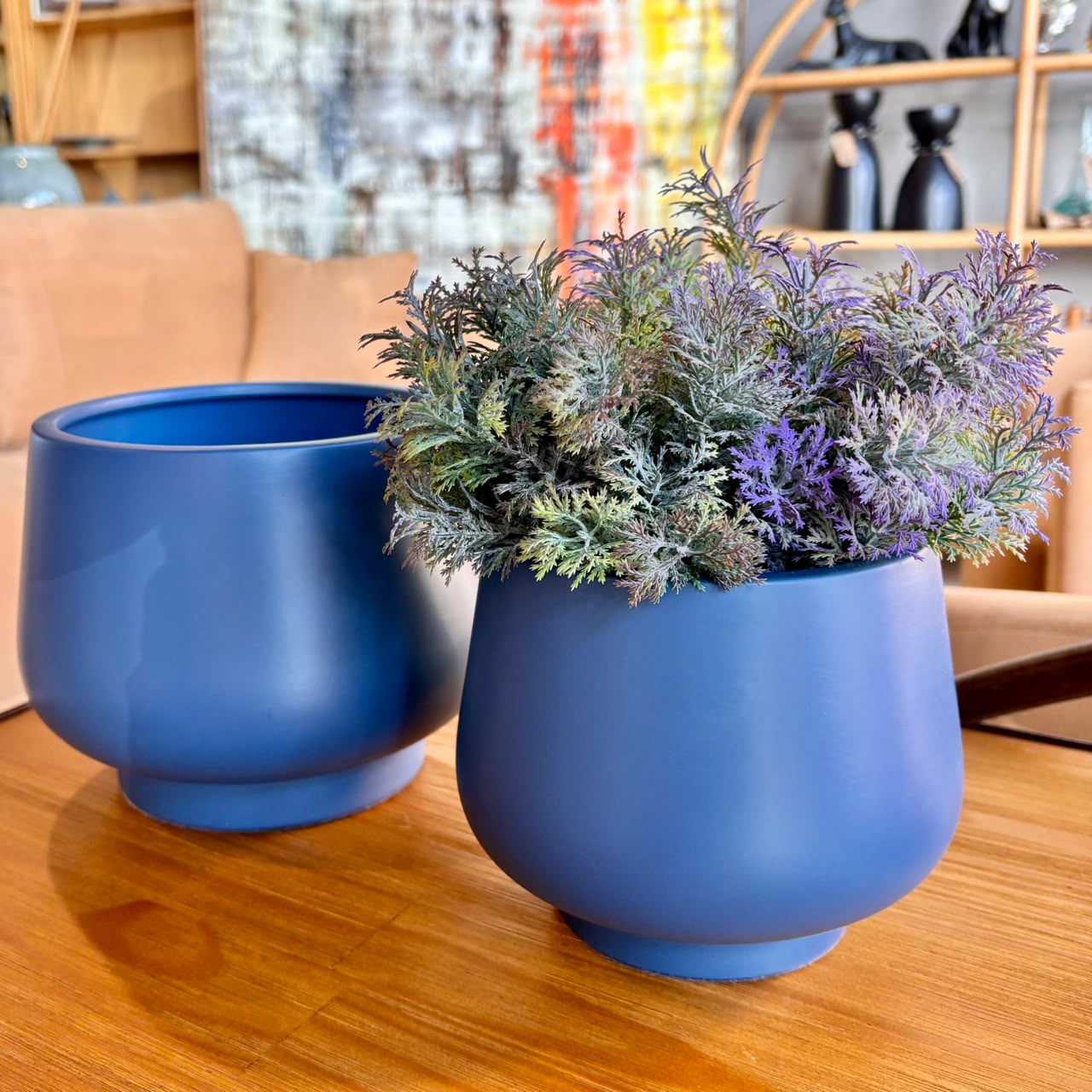 Vaso Azul em Cerâmica - Tamanho G