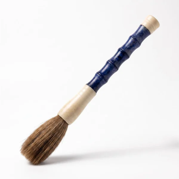 Pincel Chinês Azul em Resina - 33 cm de Comprimento