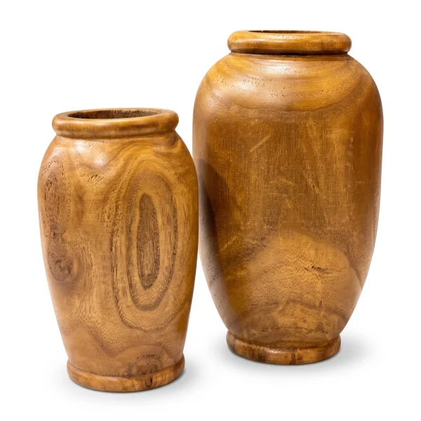 Vaso em Madeira Natural - Tamanho P