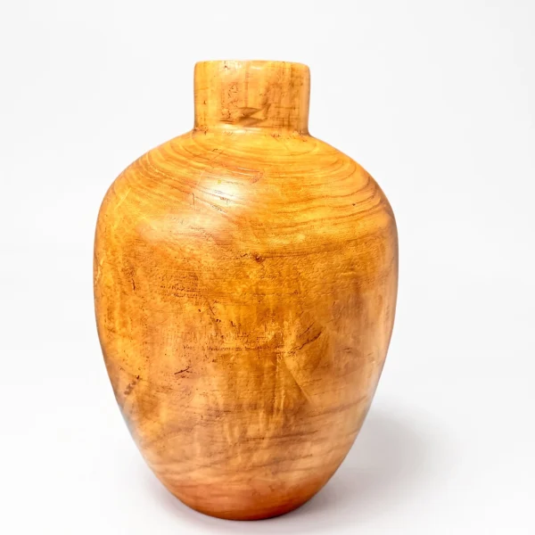 Vaso em Madeira Natural - 32 cm de Altura