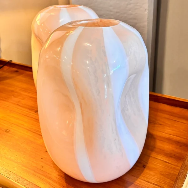 Vaso em Vidro Rose Gold - 34 cm de Altura